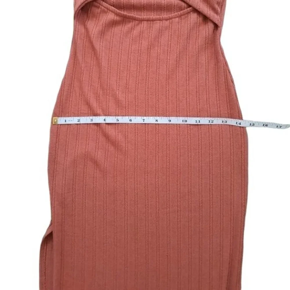 Endless Blue Orange Cut Out Midi Dress - Picture 5 of 8
